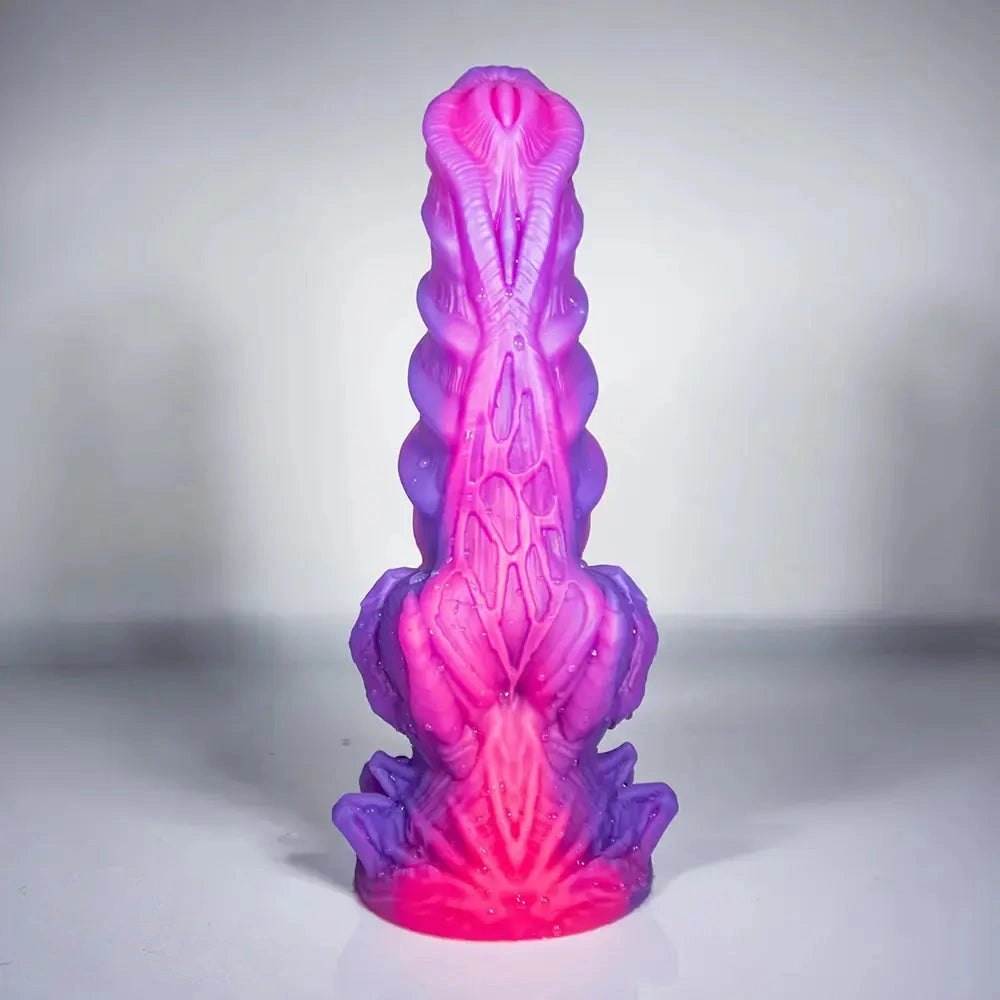 Thick ridged fantasy monster silicone dildo, photo 10