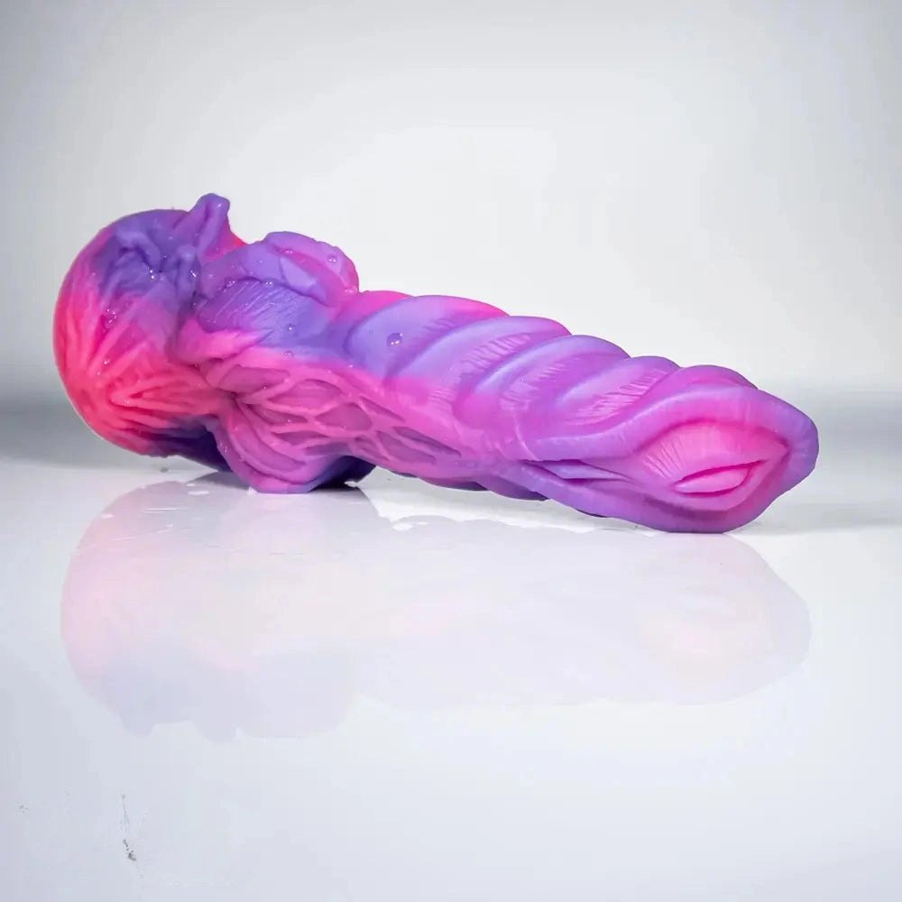 Thick ridged fantasy monster silicone dildo, photo 11