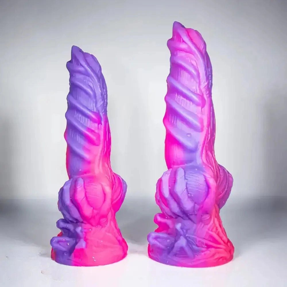 Thick ridged fantasy monster silicone dildo, photo 2