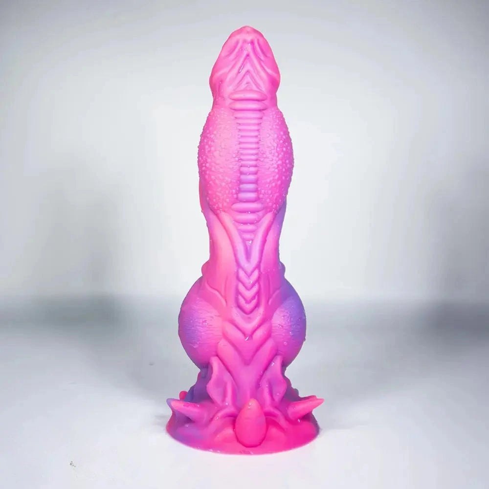 Thick ridged fantasy monster silicone dildo, photo 3