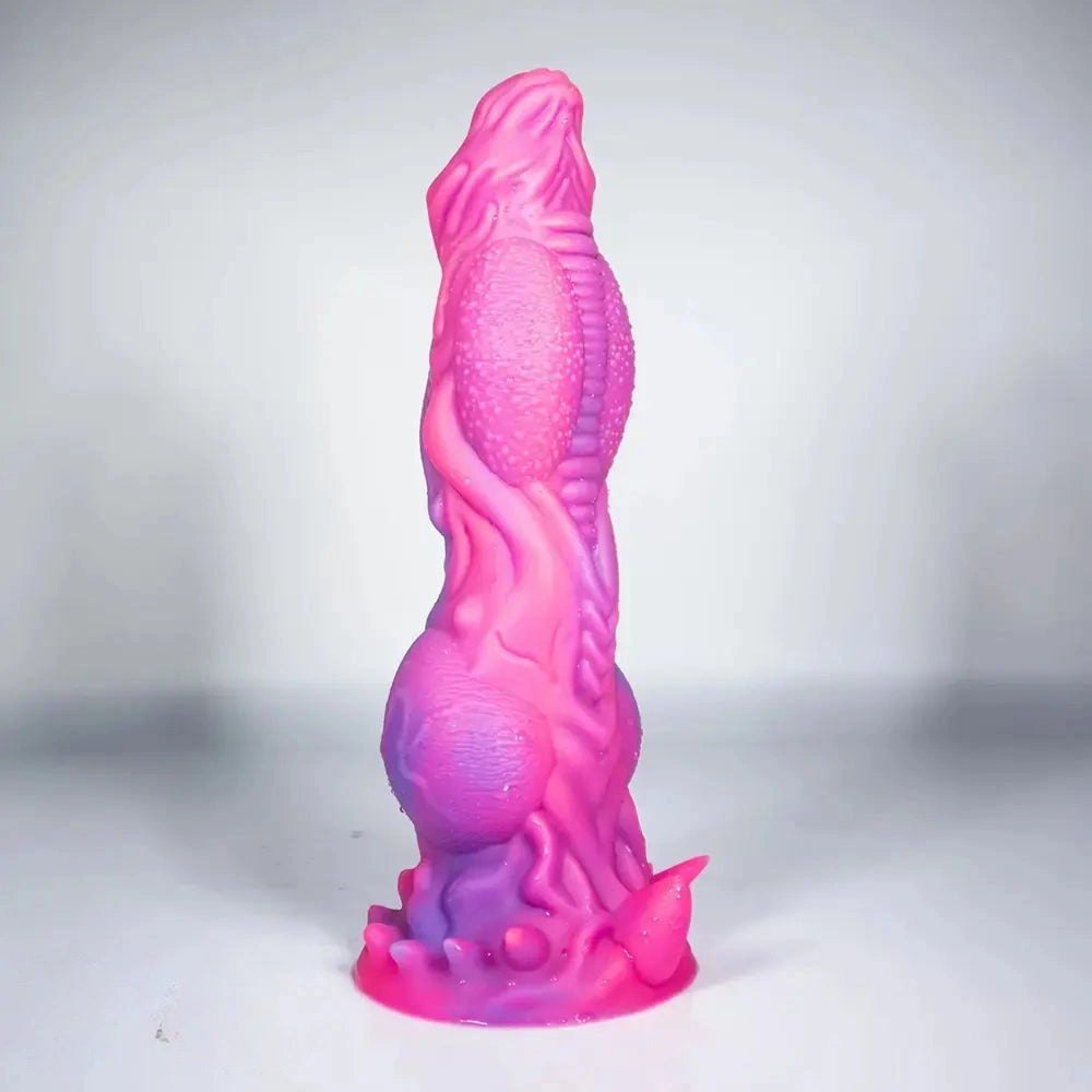Thick ridged fantasy monster silicone dildo, photo 7