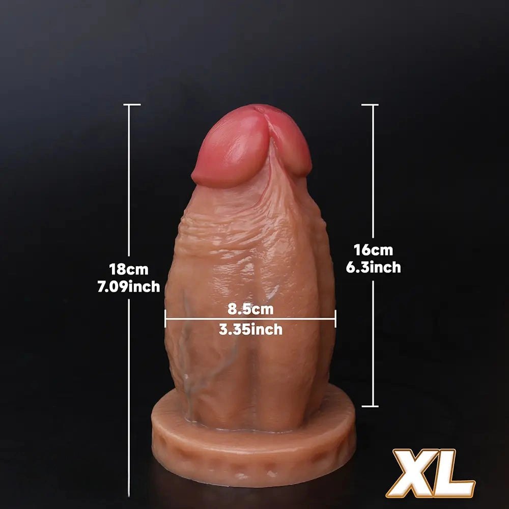Flesh thick silicone dildo, photo 13