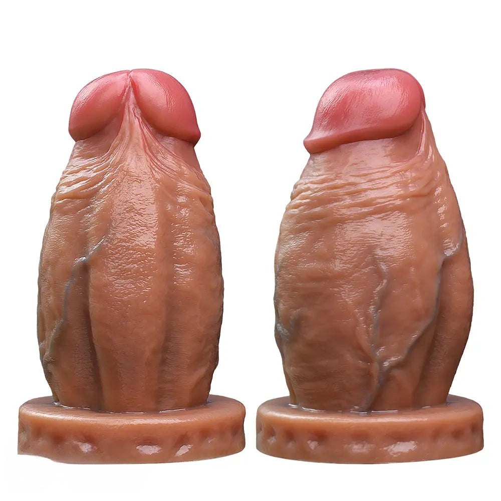 Flesh thick silicone dildo, photo 3