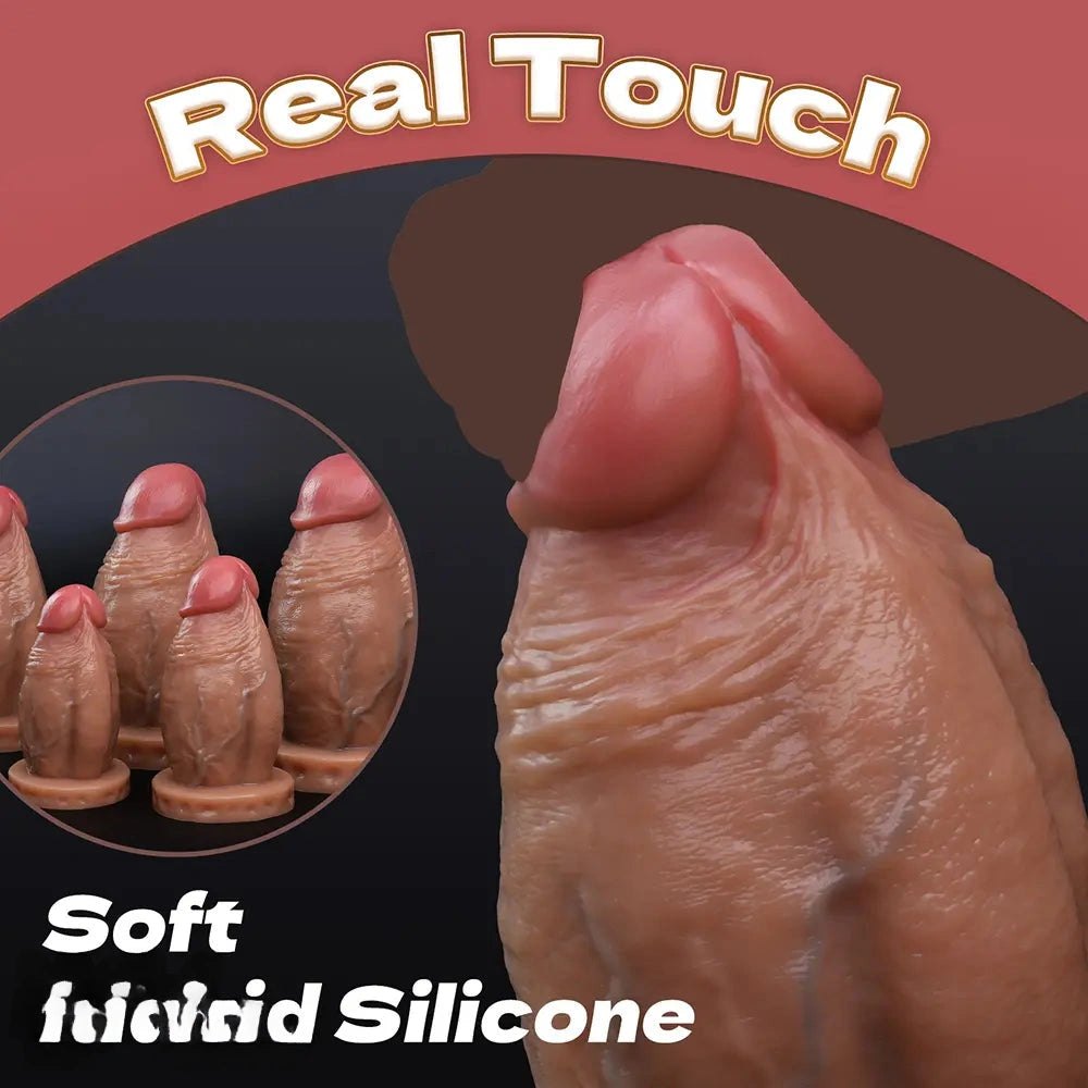Flesh thick silicone dildo, photo 9