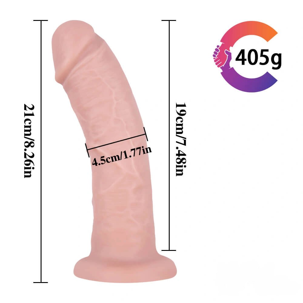 Flesh-tone thick suction cup dildo, photo 8