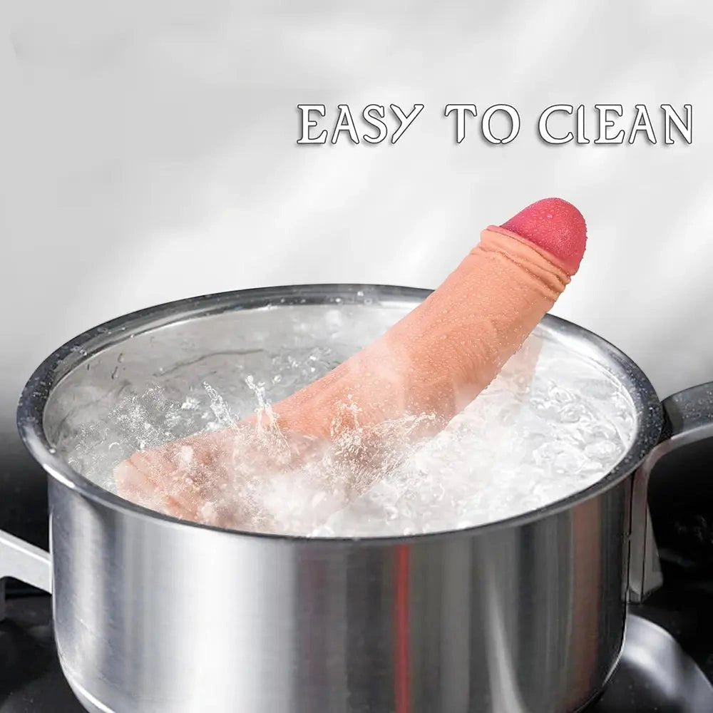 Flesh-tone pvc realistic dildo, photo 2