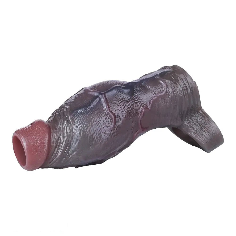 Coffee silicone dildo with hollow base, photo 10