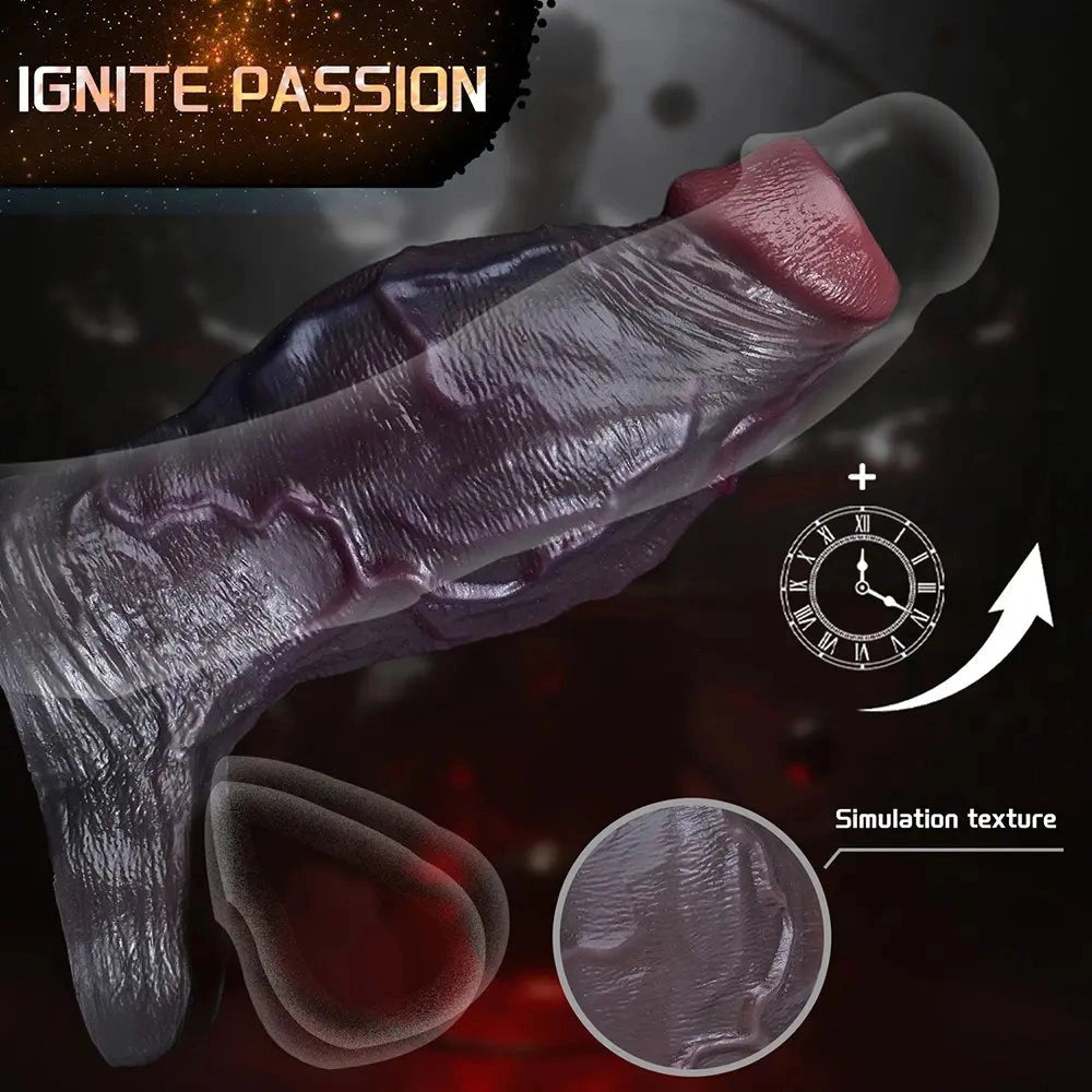 Coffee silicone dildo with hollow base, photo 2