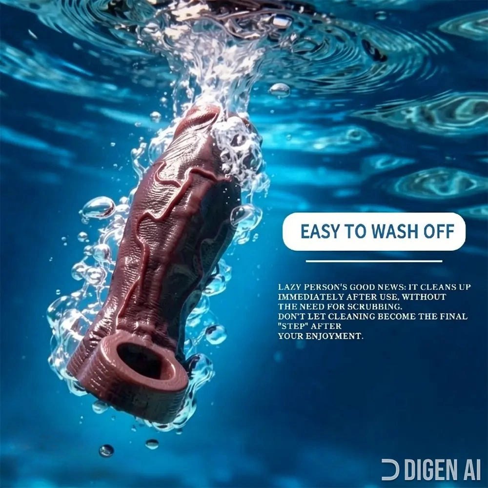 Coffee silicone dildo with hollow base, photo 4