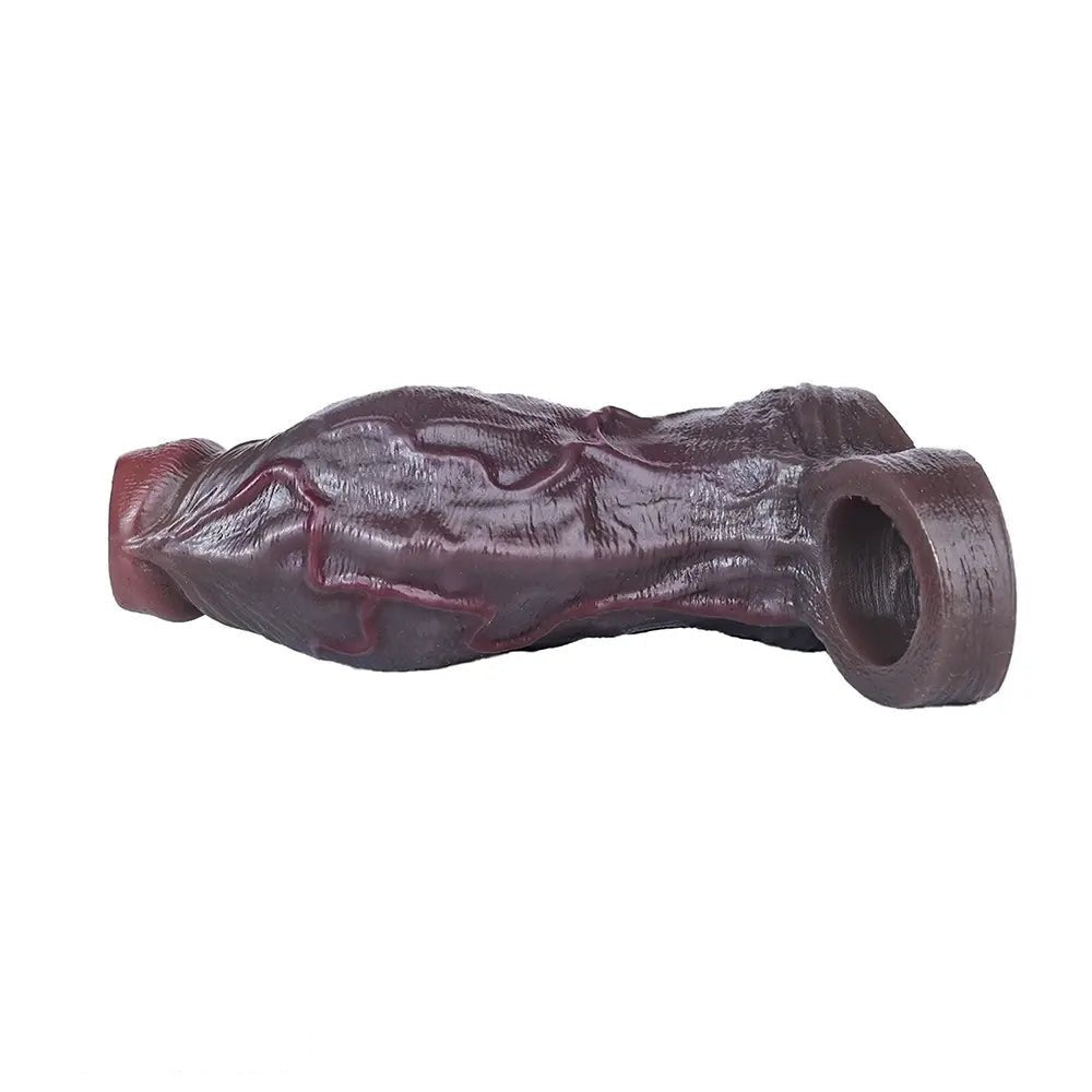 Coffee silicone dildo with hollow base, photo 8