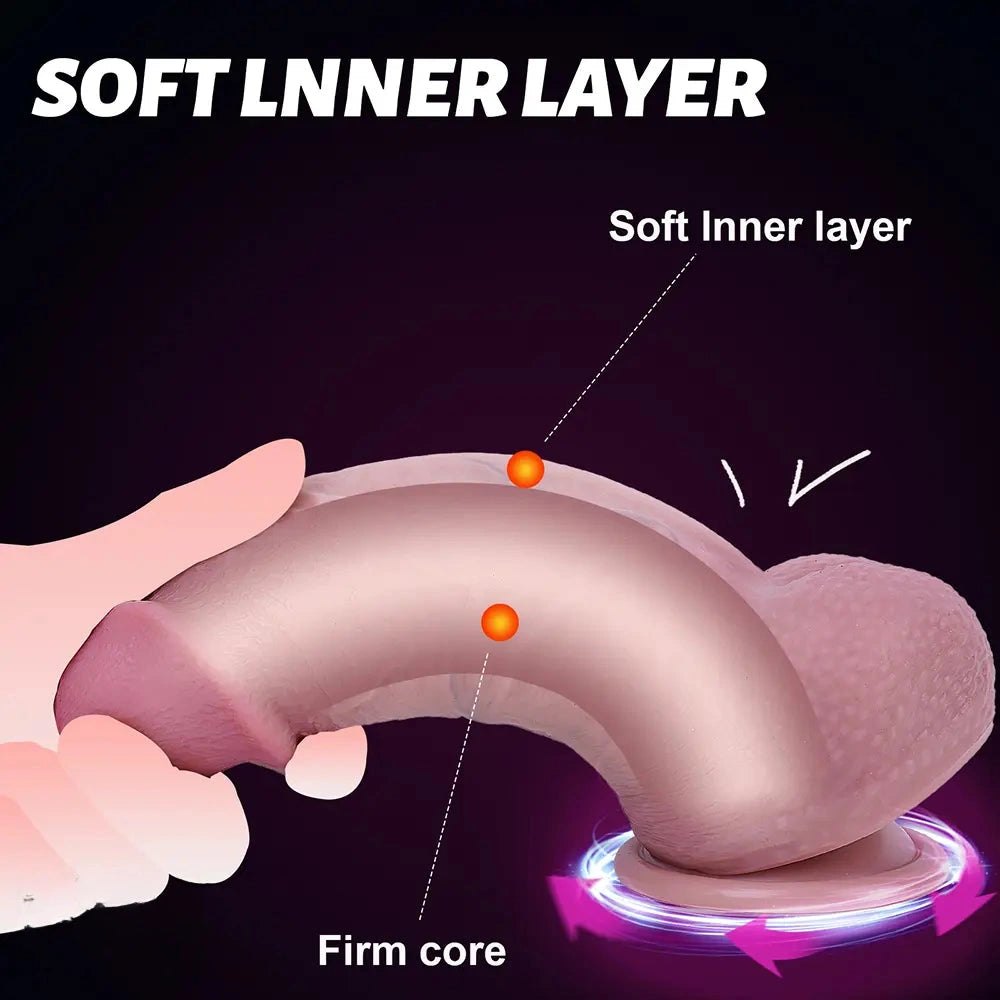 Thick lifelike silicone realistic dildo, photo 8