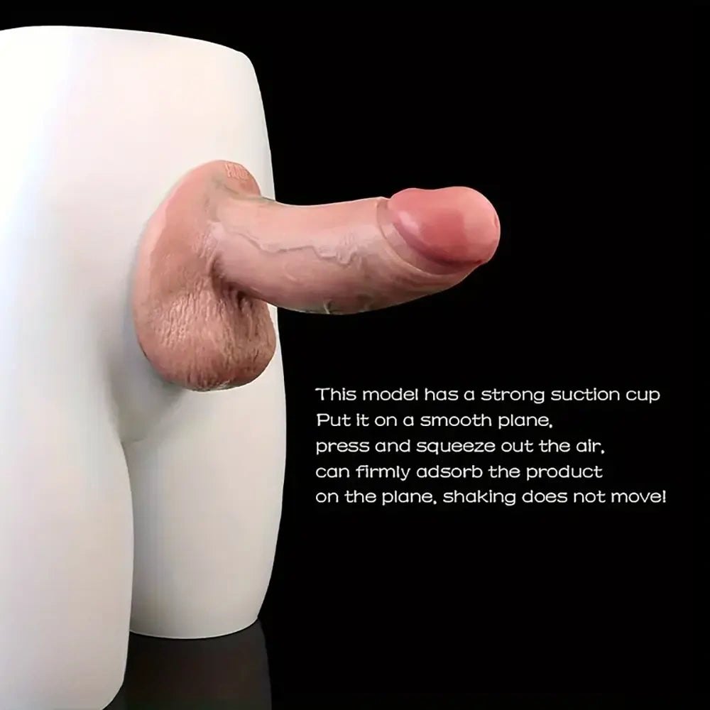 Flesh thick silicone dildo, photo 2