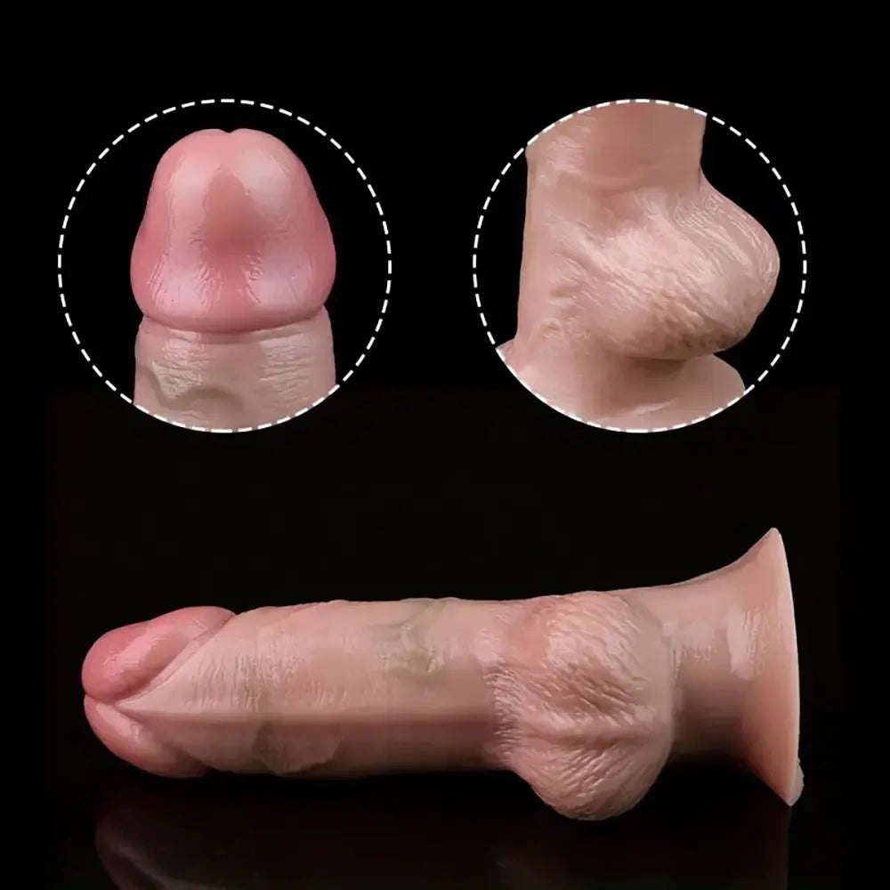 Flesh thick silicone dildo, photo 8