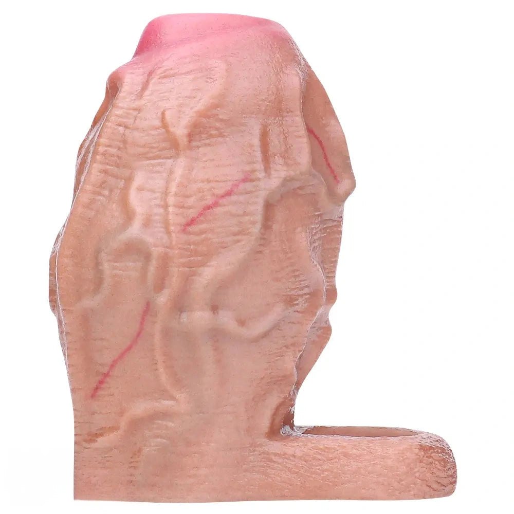 Flesh silicone penis sleeve extender, photo 1