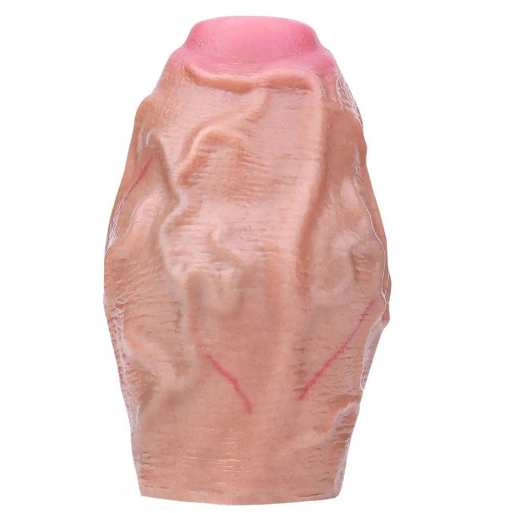 Flesh silicone penis sleeve extender, photo 2