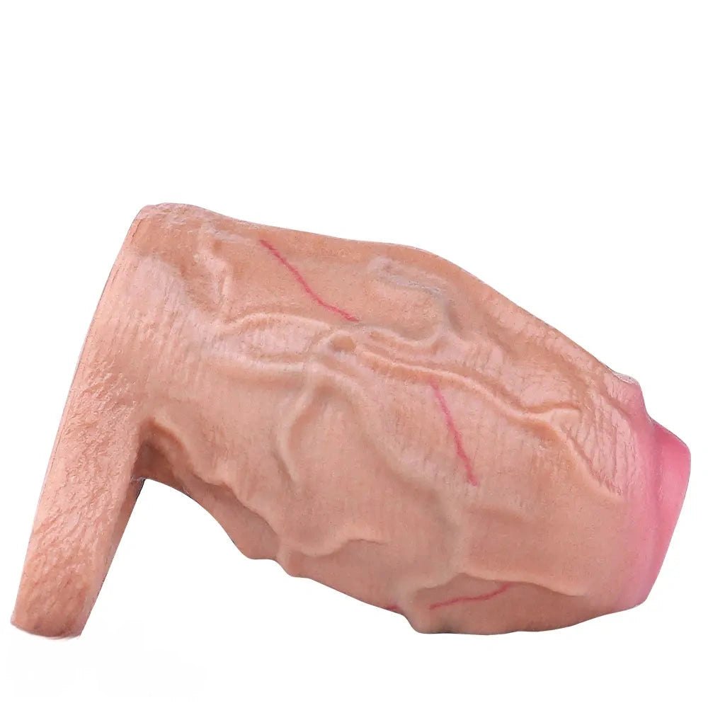 Flesh silicone penis sleeve extender, photo 4