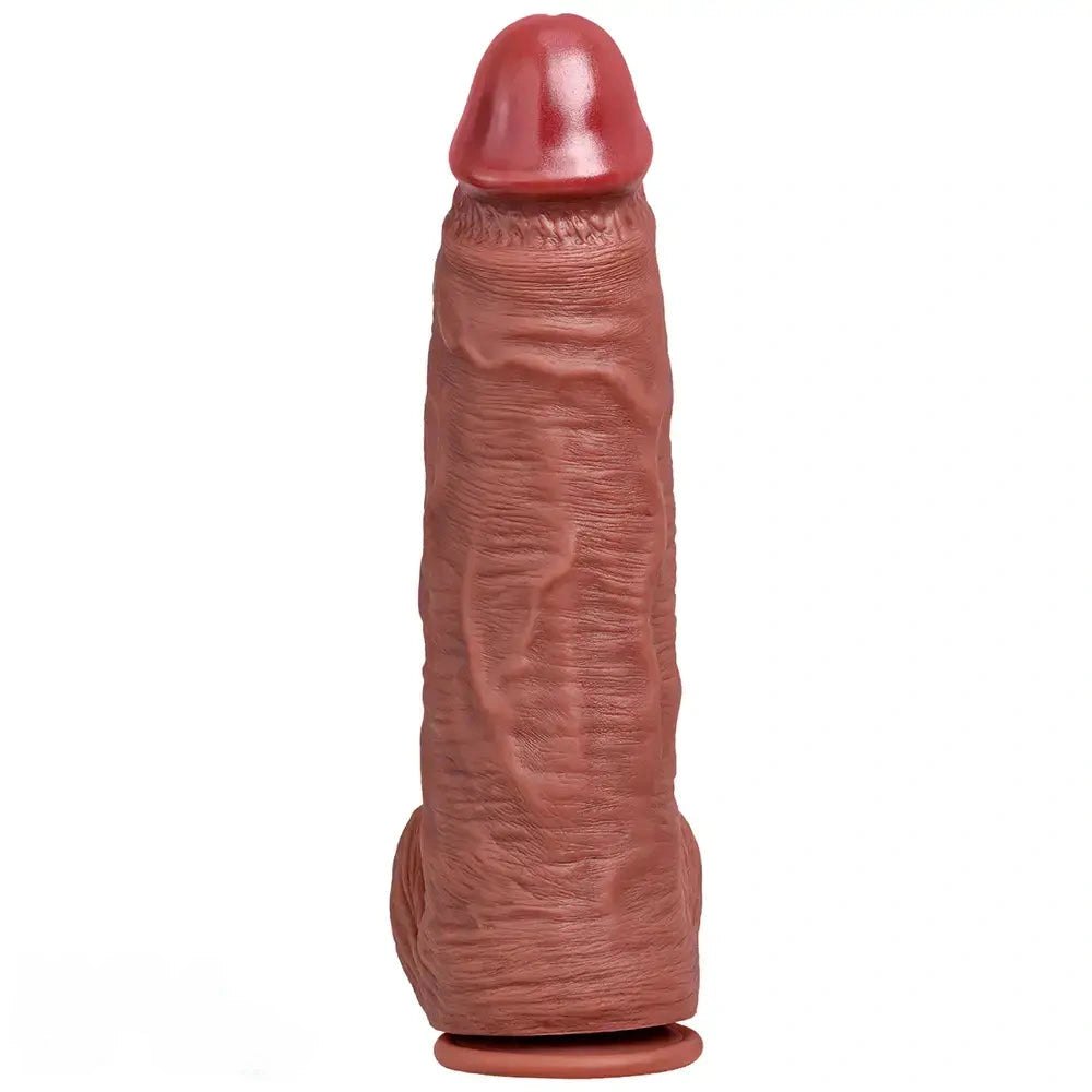 Flesh realistic dildo with balls, photo 2