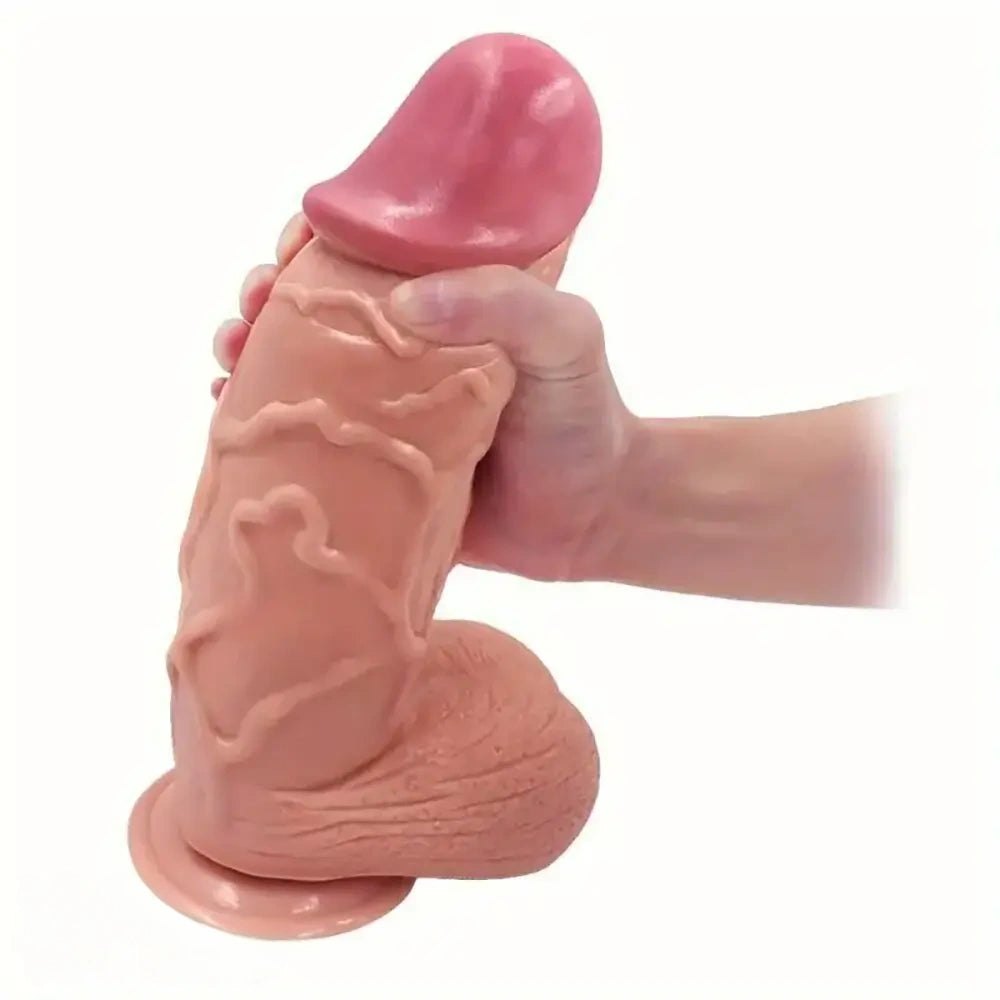 Flesh tone thick realistic dildo, photo 1
