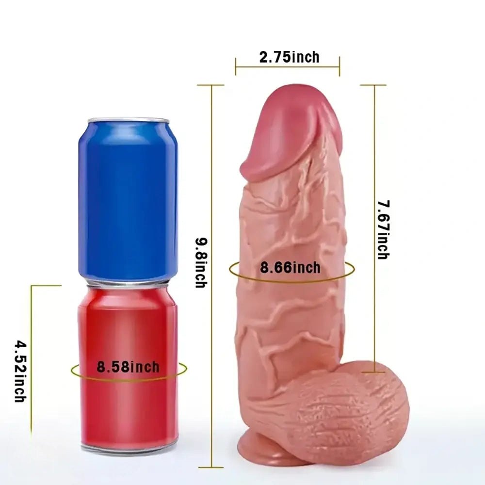 Flesh tone thick realistic dildo, photo 3