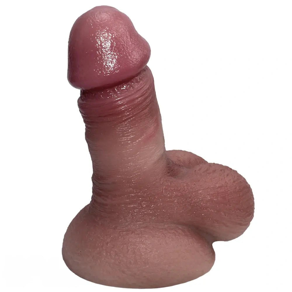 Flesh tone thick realistic silicone dildo, photo 4