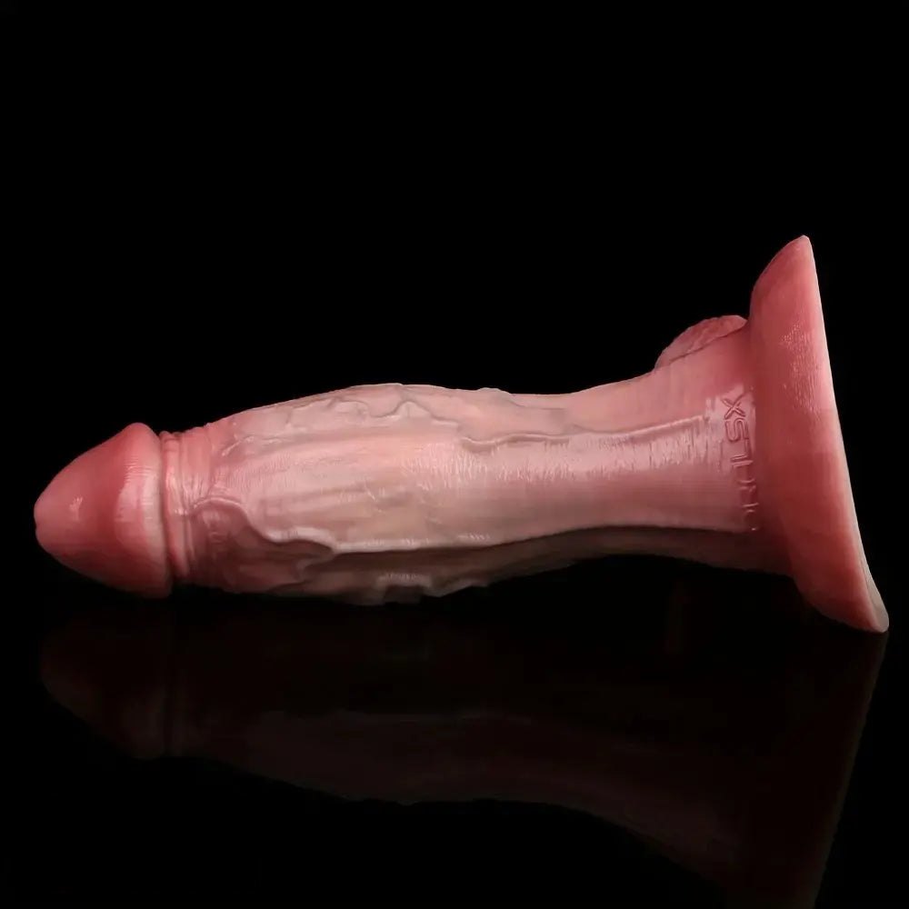 Flesh-toned thick realistic dildo with suction cup base, photo 8