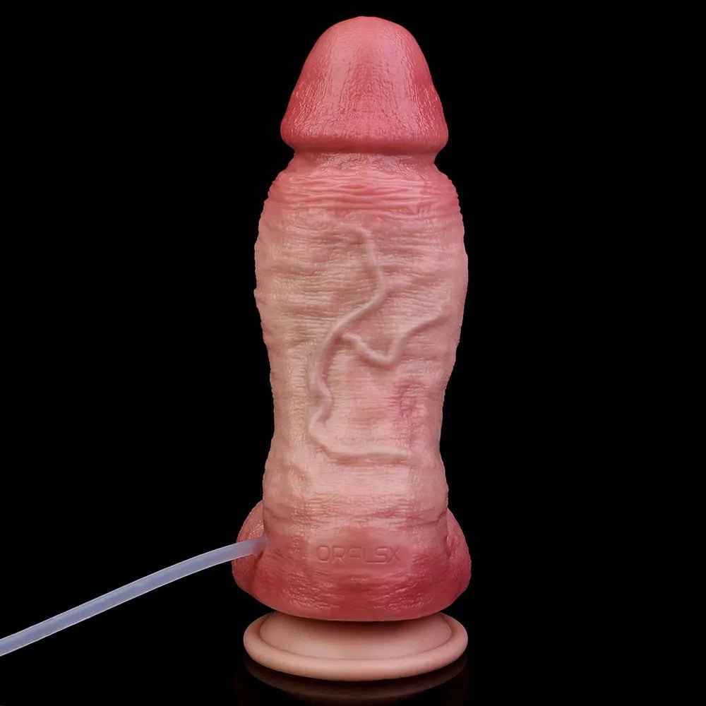 Flesh realistic silicone dildo, photo 11