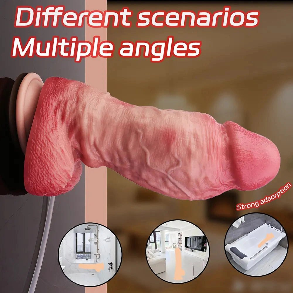 Flesh realistic silicone dildo, photo 9