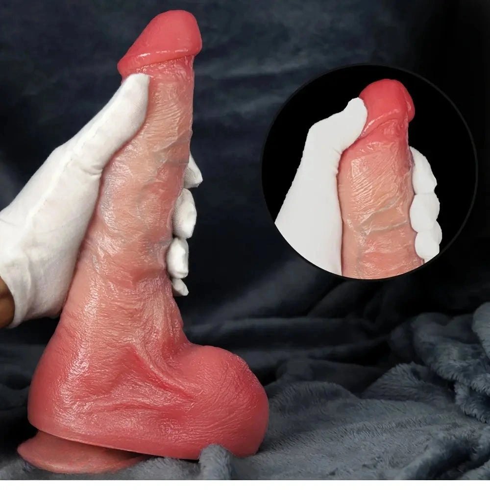 Flesh tone realistic dildo, photo 3