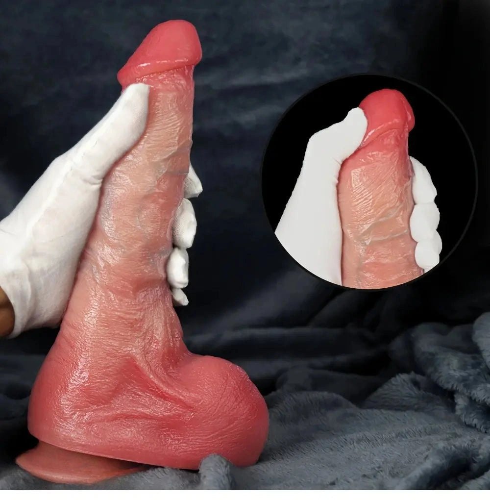 Flesh tone realistic dildo, photo 6