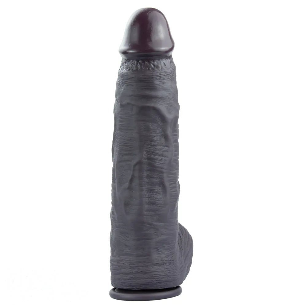 Realistic veined silicone dildo with suction cup base, photo 2