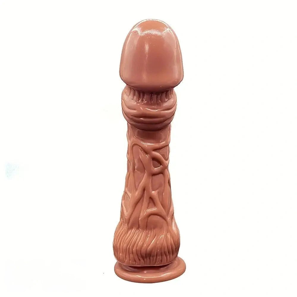 Bronze thick realistic suction cup dildo with veins