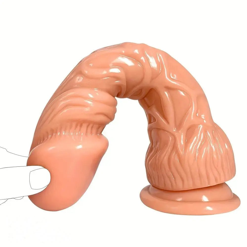 Thick realistic suction cup dildo with veins, photo 3