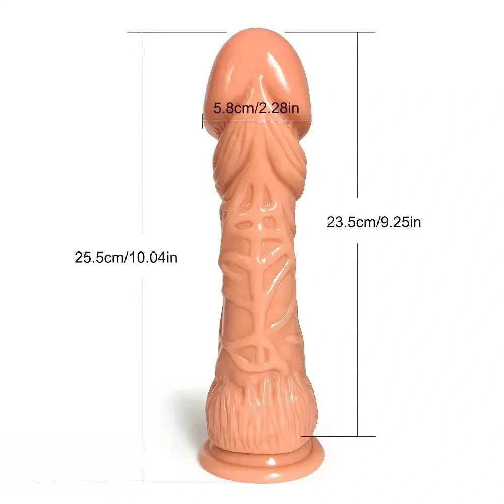 Thick realistic suction cup dildo with veins, photo 9