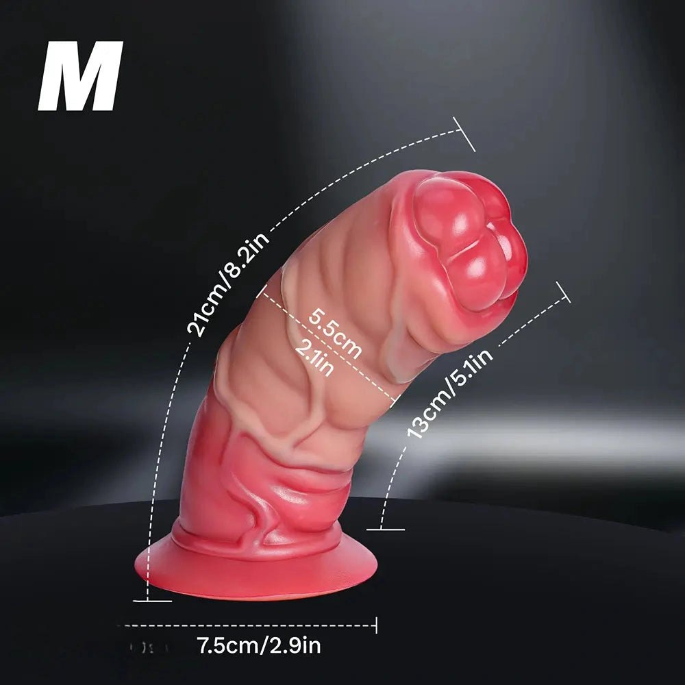 Ribbed flesh silicone anal dildo, photo 12