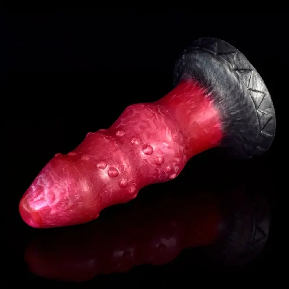 Ribbed spiked fantasy silicone dildo, photo 8