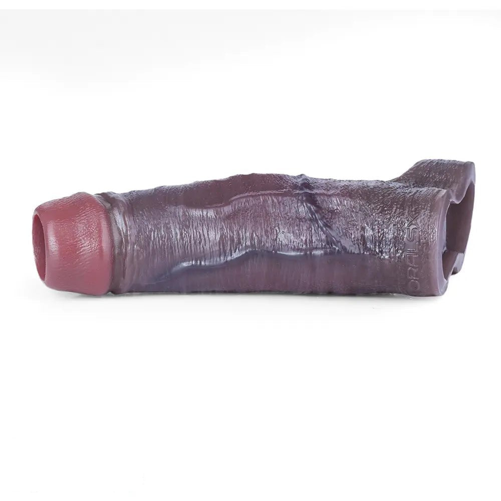 Coffee-tone ring-base penis sleeve, photo 12