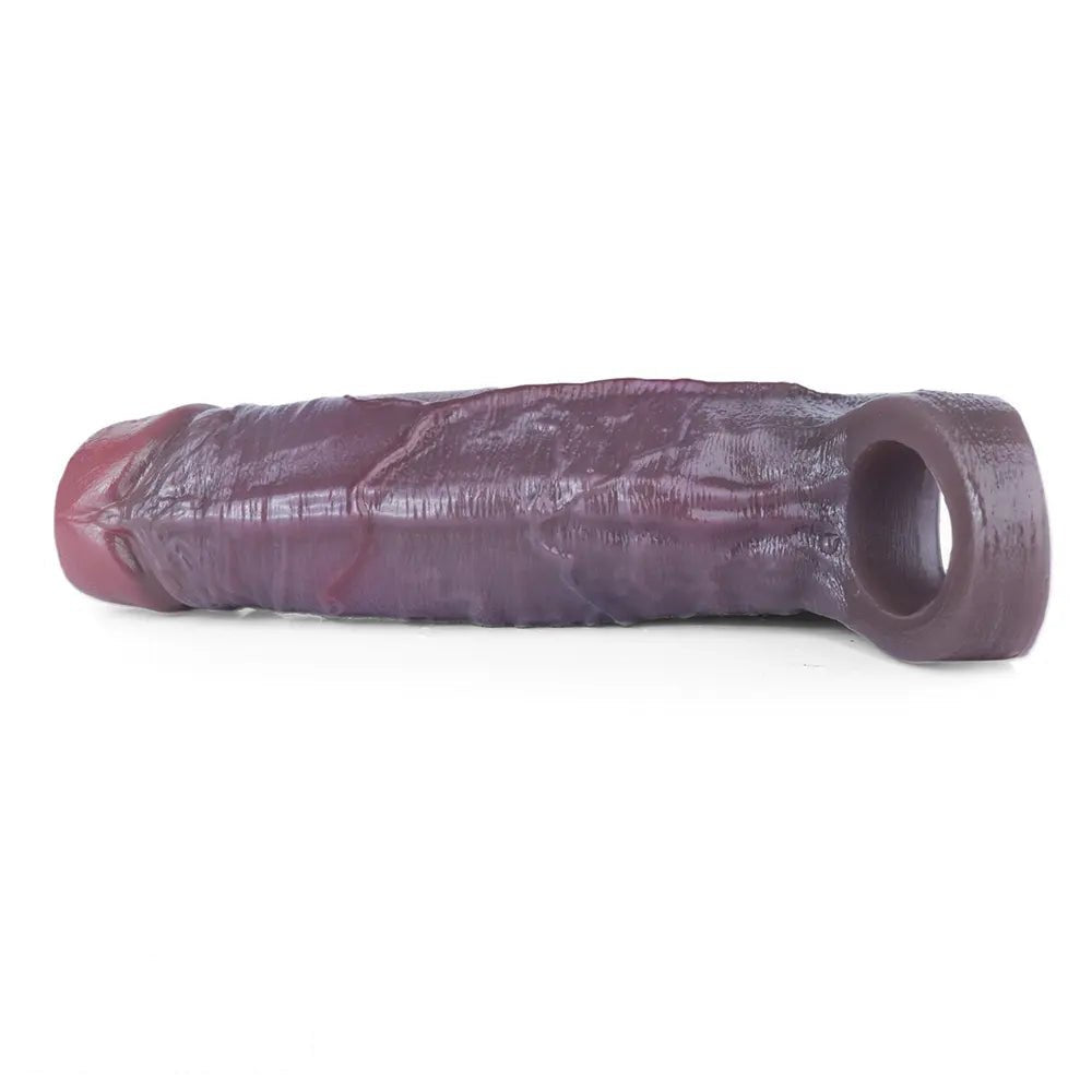 Coffee-tone ring-base penis sleeve, photo 13