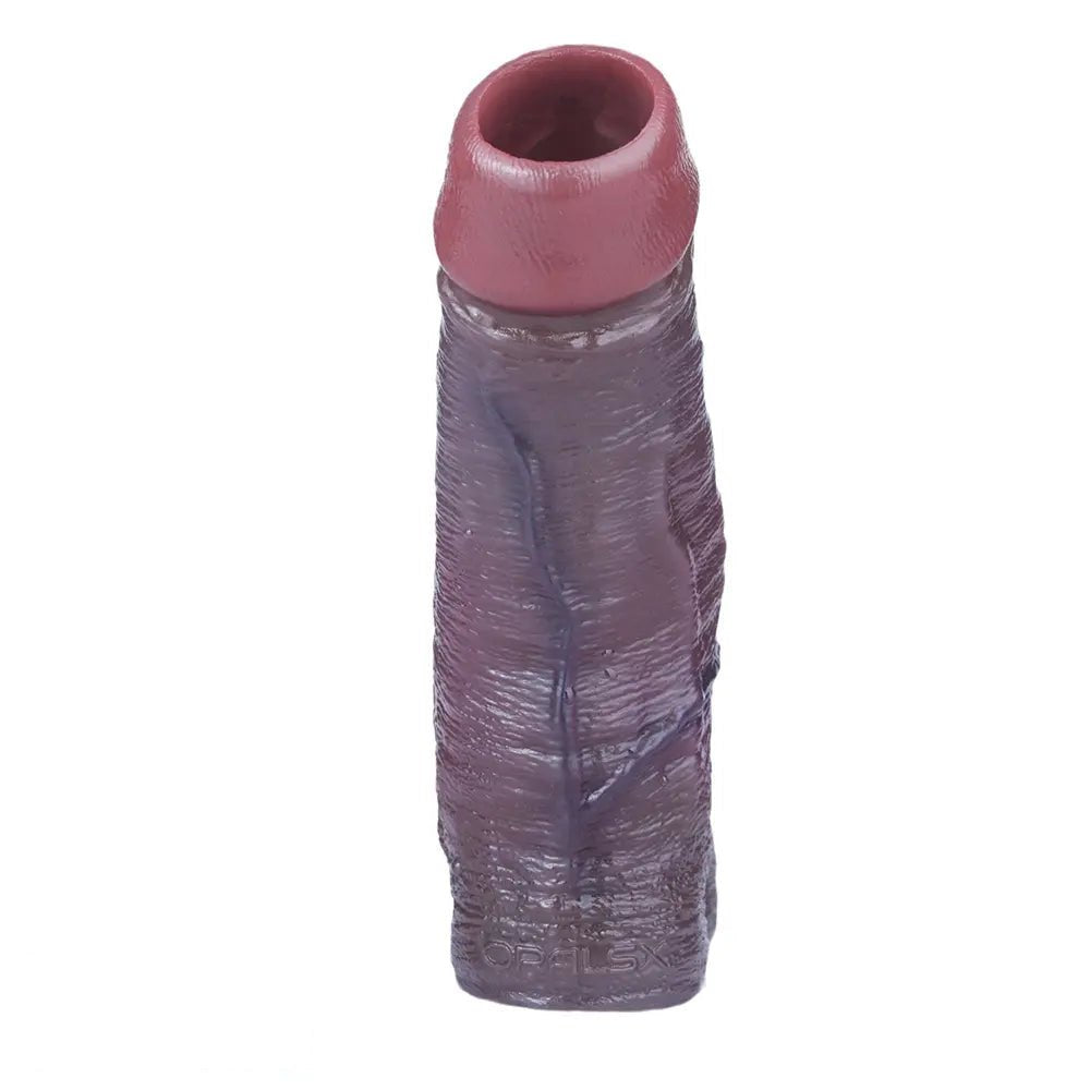 Coffee-tone ring-base penis sleeve, photo 15