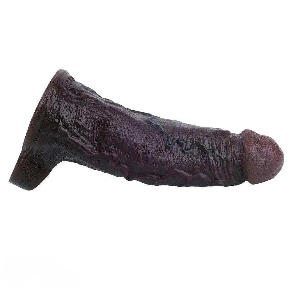 Coffee thick silicone dildo sleeve, photo 10