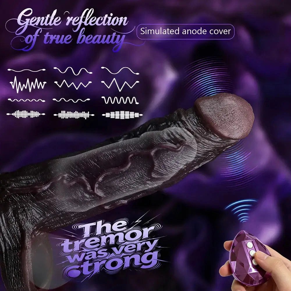 Coffee thick silicone dildo sleeve, photo 3