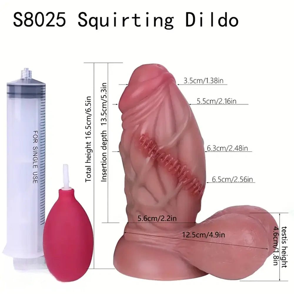 Silicone realistic dildo with stitched texture and suction cup base, photo 2