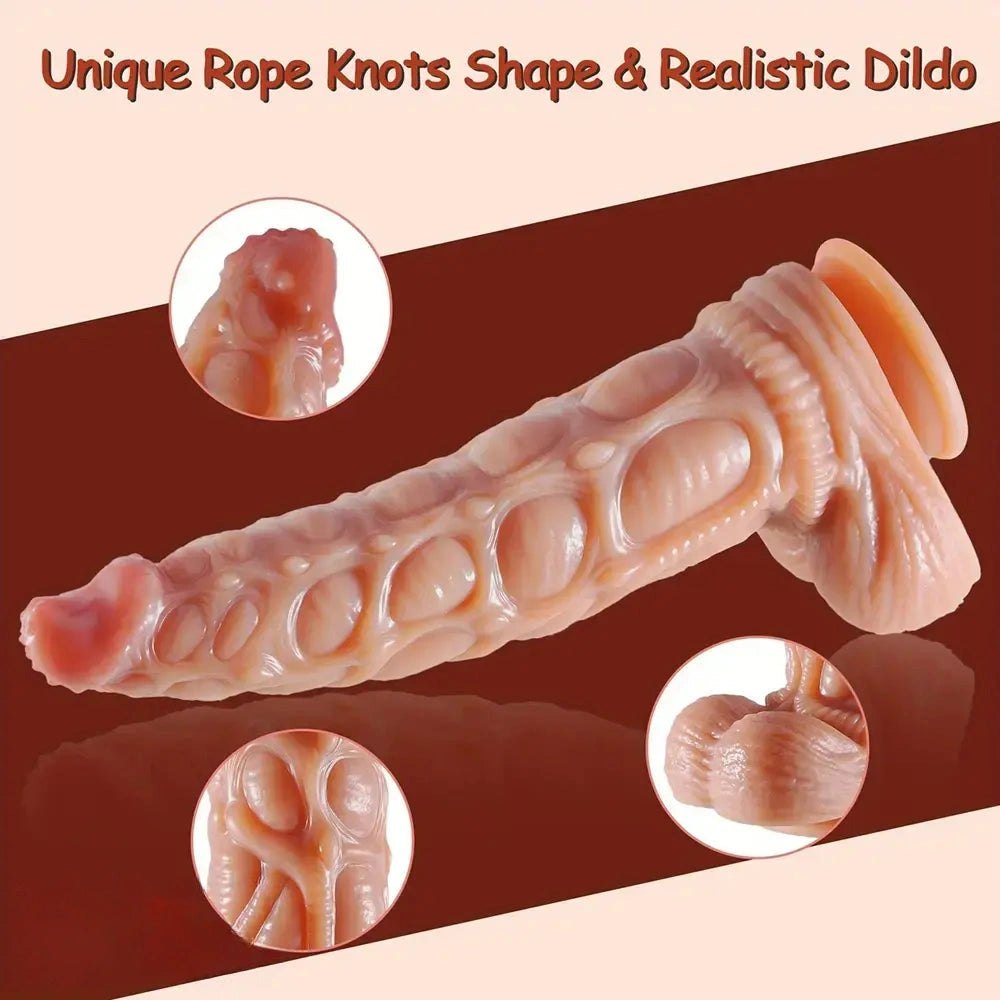 Flesh-tone silicone suction cup dildo, photo 6
