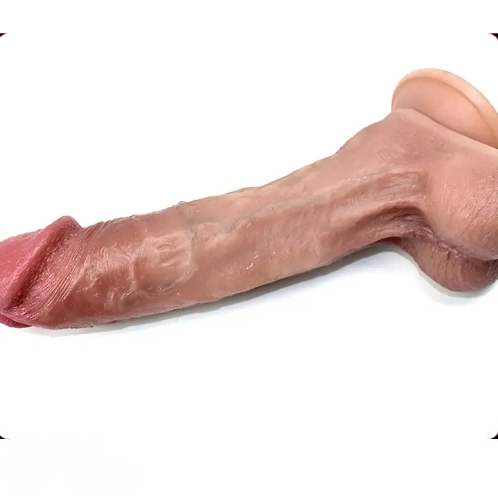 Flesh-tone thick suction cup dildo, photo 13