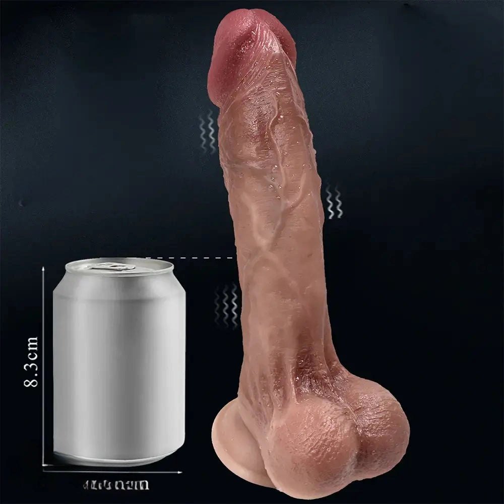 Flesh-tone thick suction cup dildo, photo 2