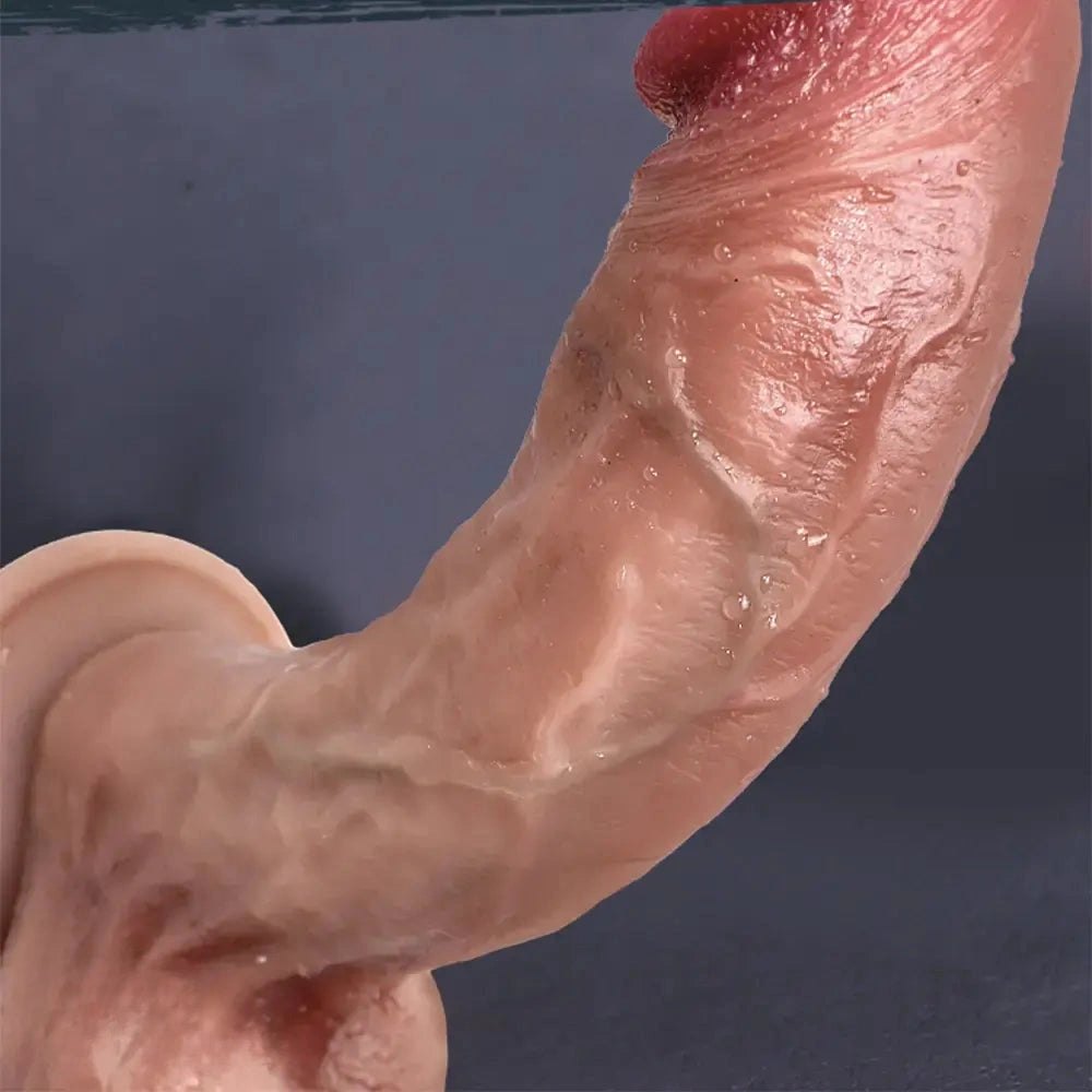 Flesh-tone thick suction cup dildo, photo 3