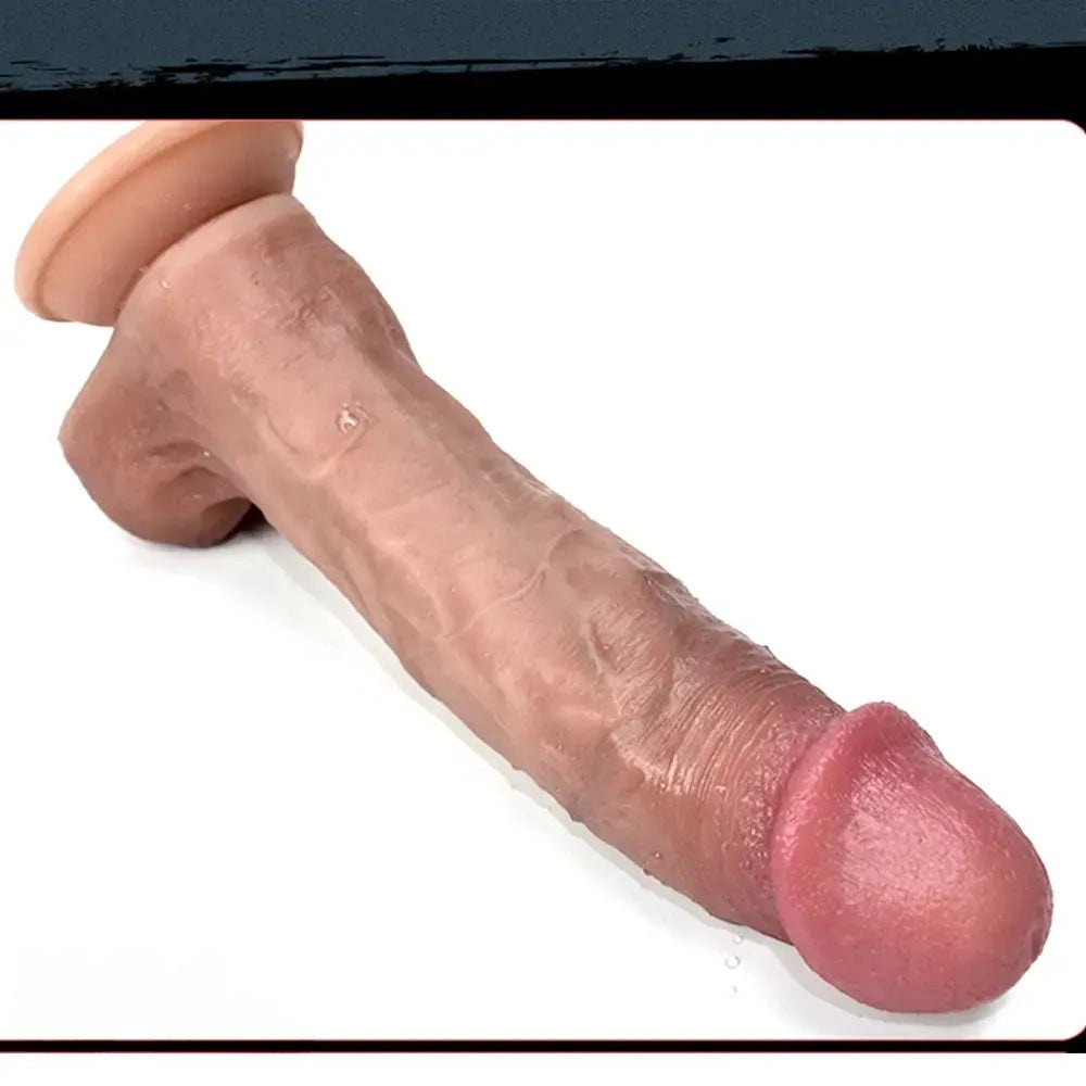 Flesh-tone thick suction cup dildo, photo 9