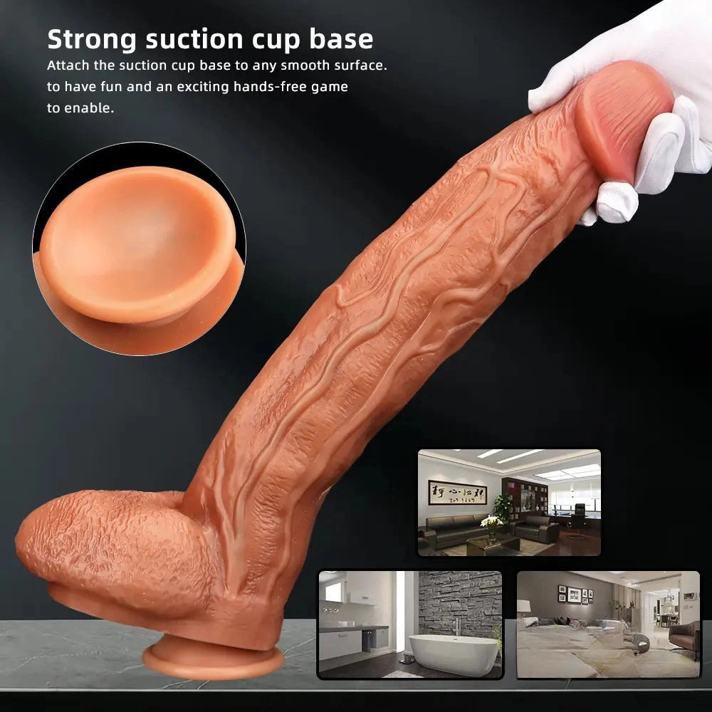 Flesh silicone suction cup dildo, photo 5