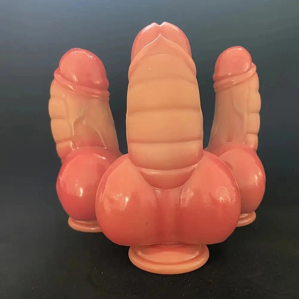 Flesh thick suction cup dildo, photo 1