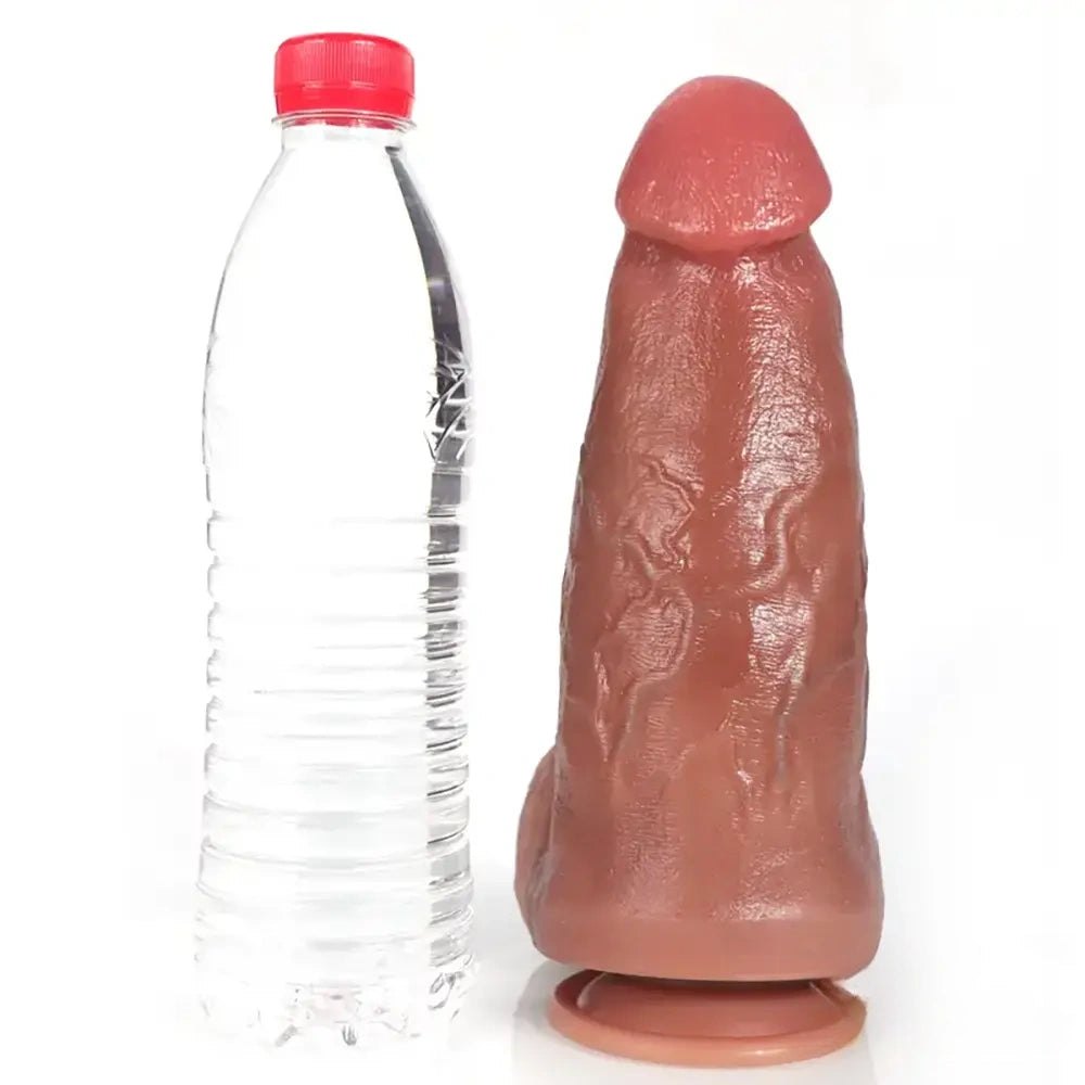 Flesh-tone thick suction cup dildo, photo 10