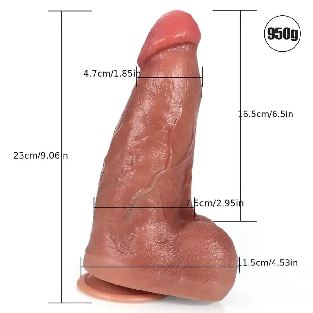 Flesh-tone thick suction cup dildo, photo 11